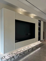 Meuble TV en marbre Calacatta Viola italien, poli, qualité A, meuble de salon moderne