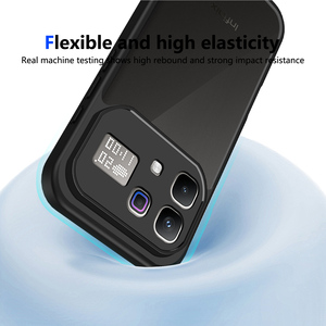 Pour Infinix Note 60 Pro 5G/X6878 / Note 60 5G/X6879 Coque Ultra Fine en TPU Souple avec Cadre Transparent et Dos en PC <span class=keywords><strong>Noir</strong></span> <span class=keywords><strong>Mat</strong></span> Antichoc - Product Image 5