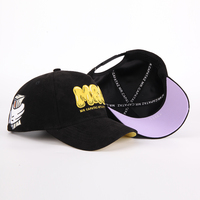 Casquette de baseball en daim à 5 panneaux avec logo personnalisé brodé sur patch en maille – Idéale pour les sports de plein air
