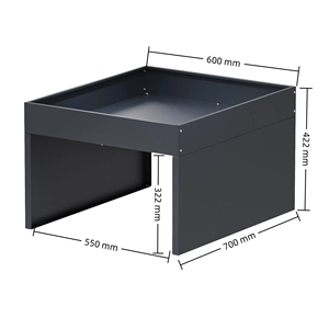 <span class=keywords><strong>Abri</strong></span> de <span class=keywords><strong>jardin</strong></span> multifonctionnel en métal et bois pour tondeuse à gazon robotisée résistante aux intempéries, pour l'arrière-cour - Product Image 3