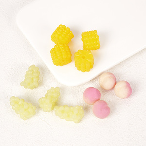 Juguete de Moda, Miniatura de Frutas y Verduras de TPR, Modelo de Uva y Melocotón, Accesorios de Cocina para Casa de Muñecas, Juguetes para Niños y Niñas - Product Image 4