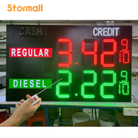 Module LED à 7 segments, écran de prix de carburant numérique de 12, 16, 18, 24 pouces, télécommande RF, panneau de signalisation des prix