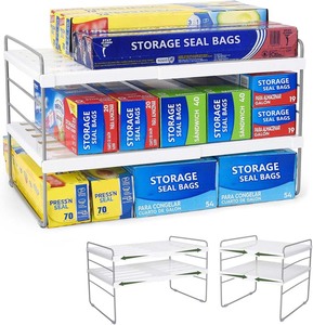 Organizadores de Despensa Mejorados y Estantes Ajustables <span class=keywords><strong>para</strong></span> Cocina y Despensa, <span class=keywords><strong>para</strong></span> <span class=keywords><strong>Guardar</strong></span> Envoltorios de Plástico y Papel de Aluminio - Product Image 1