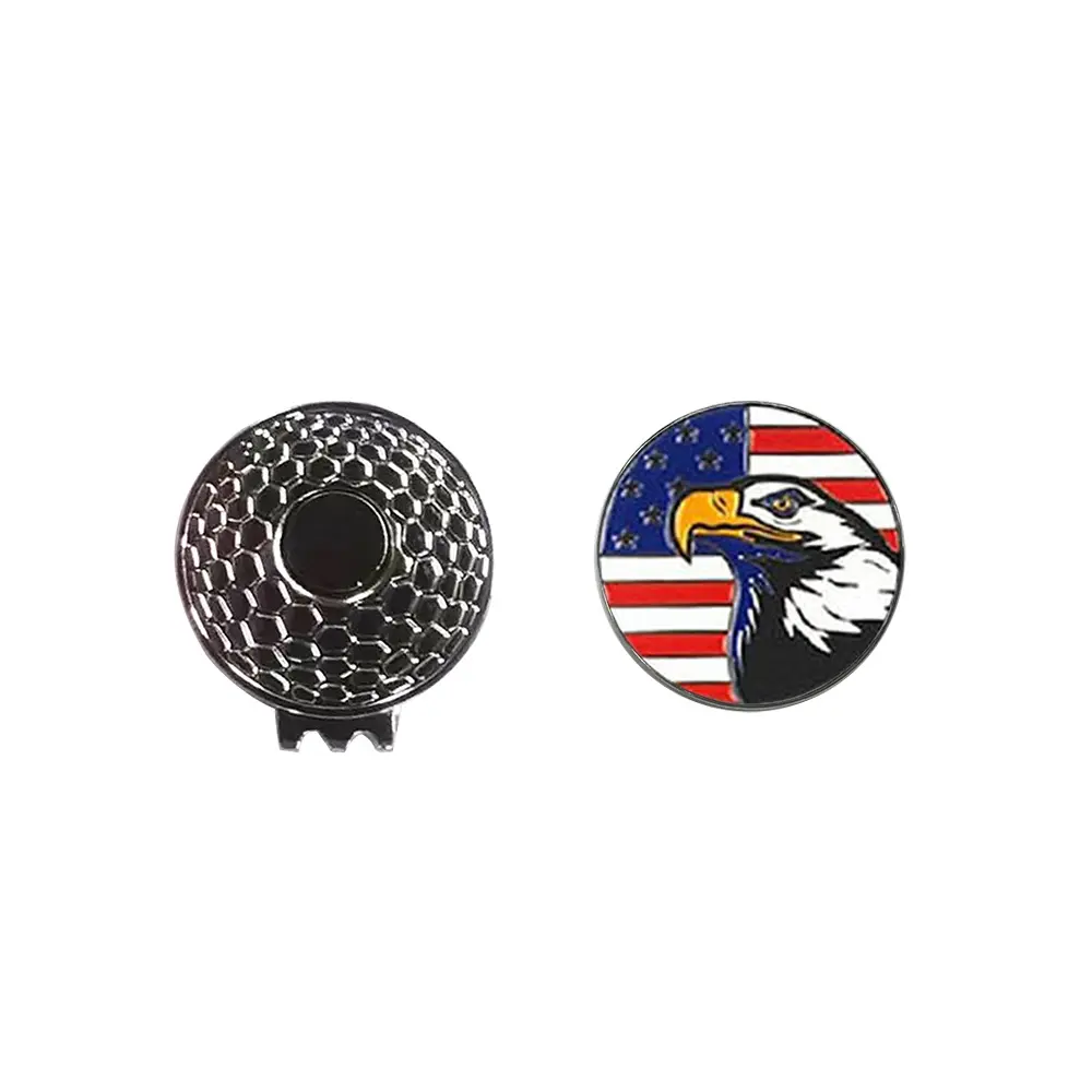 Alta Qualidade Mental Golf Hat Clip Com Ball Marker