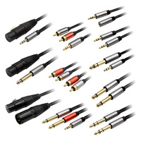 Kabel Stereo TRS 6.35MM Male ke Male kualitas tinggi