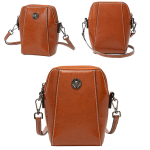 Sac à Main Cuir Véritable pour Té<span class=keywords><strong>l</strong></span>éphone Femme Mini Sacoche Organisatrice Porte-monnaie Compact Usine Grossiste - Product Image 6