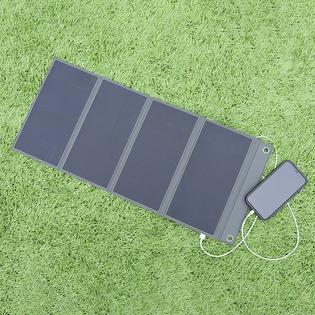 24000mAh 60W PD Fast Charging Solar Power Bank Folding Solar Panel Emergency Charger with 4 Solar Panels Lithium Ion Battery