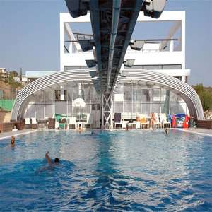 Cubierta retráctil telescópica <span class=keywords><strong>para</strong></span> piscina de invernadero, techo móvil <span class=keywords><strong>para</strong></span> piscina - Product Image 3