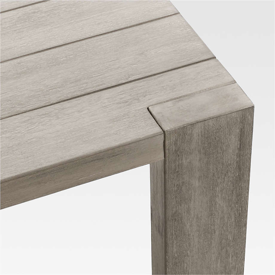 Backyard teak wood outdoor garden furniture all-weather dining table and chairs set for patio