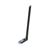 Adaptateur sans fil Tenda AX900 double bande 600 Mbps 5 GHz/286 Mbps, antenne à gain élevé 6 dBi, clé USB U11 pour ordinateur portable Windows