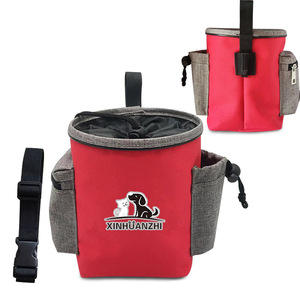 Bolsa de Cintura para Entrenamiento de Mascotas XINHUANZHI, Bolsa Impermeable Roja de 600 ml para Premios para Perros, para Paseos y Suministros de Entrenamiento - Product Image 4