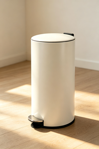 <span class=keywords><strong>Pattumiera</strong></span> a Pedale in Acciaio Inox da 30L per Uso Domestico con Secchio Interno per Cucina e Coperchio a Chiusura Morbida - Product Image 4