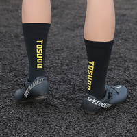 Chaussettes de cyclisme respirantes TOSUOD, chaussettes de sport antidérapantes avec logo, service personnalisé