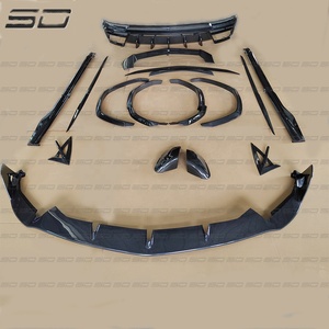 Kit de carrosserie en fibre de carbone sèche Style M Jupe latérale avant Diffuseur arrière Aile arrière Splitter Extension pour <span class=keywords><strong>Lamborghini</strong></span> <span class=keywords><strong>Urus</strong></span> - Product Image 1