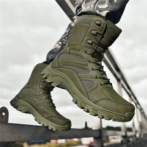 Bottes d'escalade durables en faux daim et maille avec fermeture éclair latérale – Chaussures d'extérieur mi-montantes pour l'hiver et l'été, idéales pour le travail, la randonnée et le camping - Product Image 6