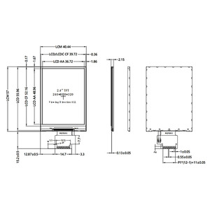 2.4인치 IPS TFT 디스플레이 모듈 - ST7789 드라이버, 240x320 해상도, SPI 인터페이스 및 넓은 시야각 - Product Image 5