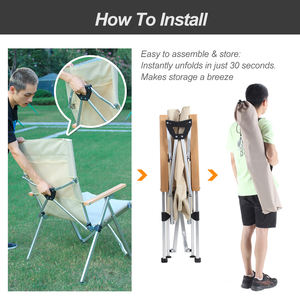 Sillas Plegables de Aluminio Tianye para Exteriores, de Alta Calidad, Ajustables, para Camping y Picnic - Product Image 6