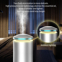 Diffuseur d'huiles essentielles LED de table, diffuseur de parfum sans eau en aluminium de luxe, décoratif