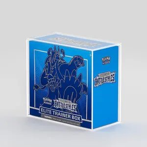 Pokemon Elite Trainer Acryl Vitrine Box (Etb),Premium Acryl Pokemon Etb Bescherming Case Opbergdoos Compatibel