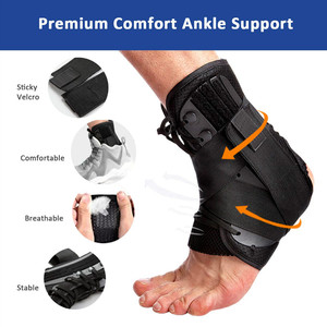 Tobilleras ajustables para hombres y mujeres, <span class=keywords><strong>con</strong></span> cordones, para deportes, <span class=keywords><strong>correr</strong></span>, baloncesto, voleibol, esguince, estabilizador de tobillo, <span class=keywords><strong>tobillera</strong></span> - Product Image 3