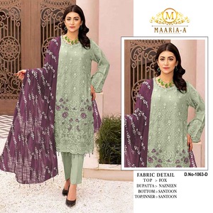 Nueva colección Semi Stitch Material Pakistani Salwar Suit Adecuado para entornos de oficina Disponible a precio a granel - Product Image 5