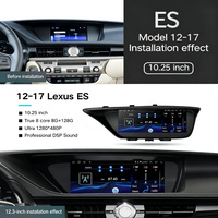 Autoradio multimédia Android 13 de 10,25 pouces avec GPS, écran partagé, stéréo pour Lexus ES 2013-2017, CarPlay