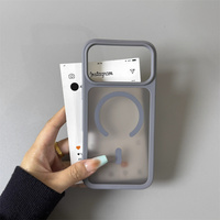 Coque de téléphone magnétique translucide mate bleue de haute qualité pour iPhone 17 13 14 15 16 Pro Max, fine et transparente