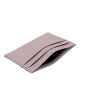 Porte-cartes en cuir PU ultra fin avec fente ouverte, texture crocodile et grain de pierre, pour usage quotidien
