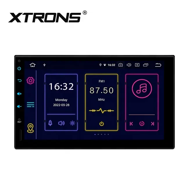 XTRONS Touch Screen universal Android car radio doble din with gps navegador auto radio 2din with 4K Video Playback