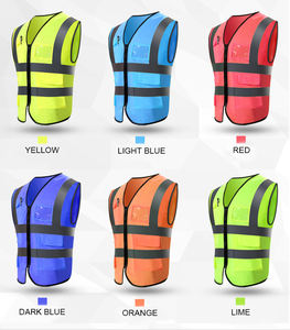 <span class=keywords><strong>Gilet</strong></span> de sécurité réfléchissant multicolore haute visibilité certifié ANSI Classe 2 EN13356 imperméable et chaud avec logo personnalisé pour la construction - Product Image 5
