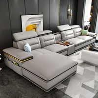 Juego de Sofás Chesterfield de Cuero Genuino para Sala de Estar Moderna, Diseño de 3 Plazas, Sofá Chesterfield de Cuero Blanco con Botones