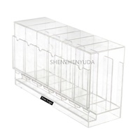 Distributeur de boosters PTCG TCG en acrylique transparent à 6 emplacements, anti-chute, 3 pieds, testé pour Pokémon