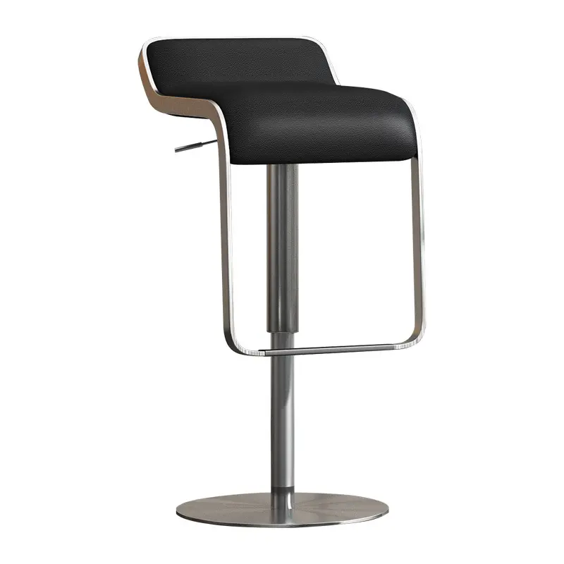 आधुनिक पु चमड़े धातु स्टील Barstool औद्योगिक बार मल सेट समायोज्य उच्च कुर्सी थोक