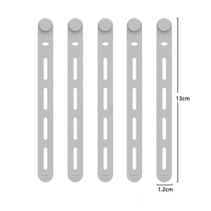 สายรัดซิลิโคนสำหรับจัดระเบียบสายไฟและสายชาร์จ ขนาด 13 ซม. - Product Image 6