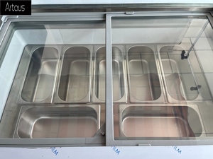Carrello per il Merchandising del Gelato arteus Factory OEM con ruote chiudibili a chiave per spazi pubblici - Product Image 2