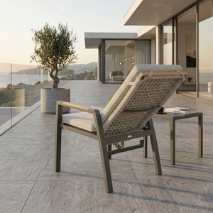 Silla Reclinable de Aluminio Tejida con Cuerda para Exteriores, Ajustable, para Jardín, Patio, <span class=keywords><strong>Terraza</strong></span>, Venta al Por Mayor Directa de Fábrica - Product Image 3