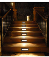AC85-265V Rectangle blanc chaud en aluminium étanche intérieur LED escalier étape appliques murales Footlight
