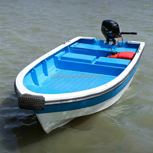 <span class=keywords><strong>Lancha</strong></span> de Pesca Deportiva Fisherman de 4.3M, de Fibra de Vidrio, Autodrenante, con Compartimento para Carnada Viva, Casco Aerodinámico, Resistente al Viento y las Olas - Product Image 3