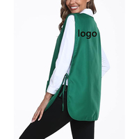 Tablier de cuisine personnalisé avec logo, tissu de travail pour restaurant, faible MOQ, respirant, pour jardinage, coupe, barbier, coiffeur, salon, cape