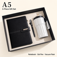 Ensemble cadeau de carnet en cuir PU A5 avec stylo et tasse à café, ensemble promotionnel personnalisé pour entreprise, cadeau d'entreprise