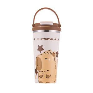 Sitarayuri Stainless Steel Tumbler 560ml Insulated Coffee <b>Mug</b> With Straw Portable <b>Travel</b> Cup - Product Image 2