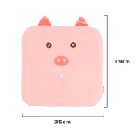 Coussin de siège carré de dessin animé animal mignon coussin de chaise éponge mousse oreillers lombaires pour bureau à domicile ou voiture