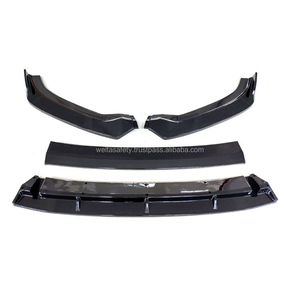 Welta Bóng Đen Audi <span class=keywords><strong>A3</strong></span> 2017 2019 Phía Trước Bumper Lip Khuếch Tán Xe Bên Ngoài Cơ Thể Kit Váy Các Bộ Phận Phụ Kiện - Product Image 2