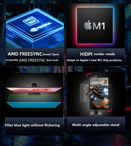 Weier หน้าจอเล่นเกม24 <span class=keywords><strong>27</strong></span>นิ้ว FHD 2K 4K,หน้าจอ IPS 144Hz คอมพิวเตอร์ PC จอ LCD พร้อมจอภาพเสียง - Product Image 5