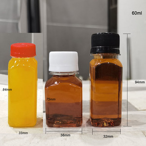 Chai Nhựa Đựng Gừng Nhỏ 60 Ml 2 Oz Cho Thú Cưng Rỗng Chai Và Hộp Đựng Nước Trái Cây Màu Cam Nguyên Chất Sinh Tố - Product Image 5