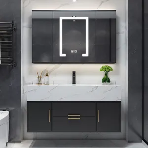 Lanjia 2022 nuovo AZG018 specchio da bagno unità demister specchio mobiletto tradizionale freestanding vanity unit