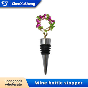 Christmas <b>Wine</b> Stopper <b>Plastic</b> <b>Bottle</b> Seal With Santa Snowman Design For Holiday Decor - Product Image 4