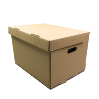 Caja de Almacenamiento de Papel Portátil Personalizada con Tapa y Base, Diseño con Asa para Organización de Archivos y Documentos de Oficina