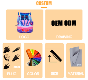 Outdoor Inflatable Castles <strong>Mermaid</strong> Bouncy Combo Air Bounce <strong>House</strong> With Slide for Kids - Product Image 4