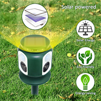 GH-516 deux PIR capteur ultrasons Animal répulsif solaire alimenté étanche oiseau chien répulsif dispositif